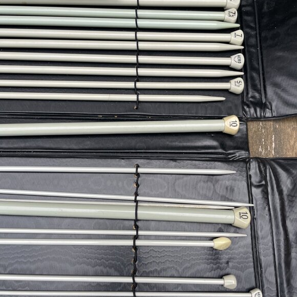 Vintage Aero Knitting Needles Lot With Case - Picture 5 of 8